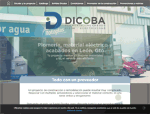 Tablet Screenshot of dicoba.com.mx